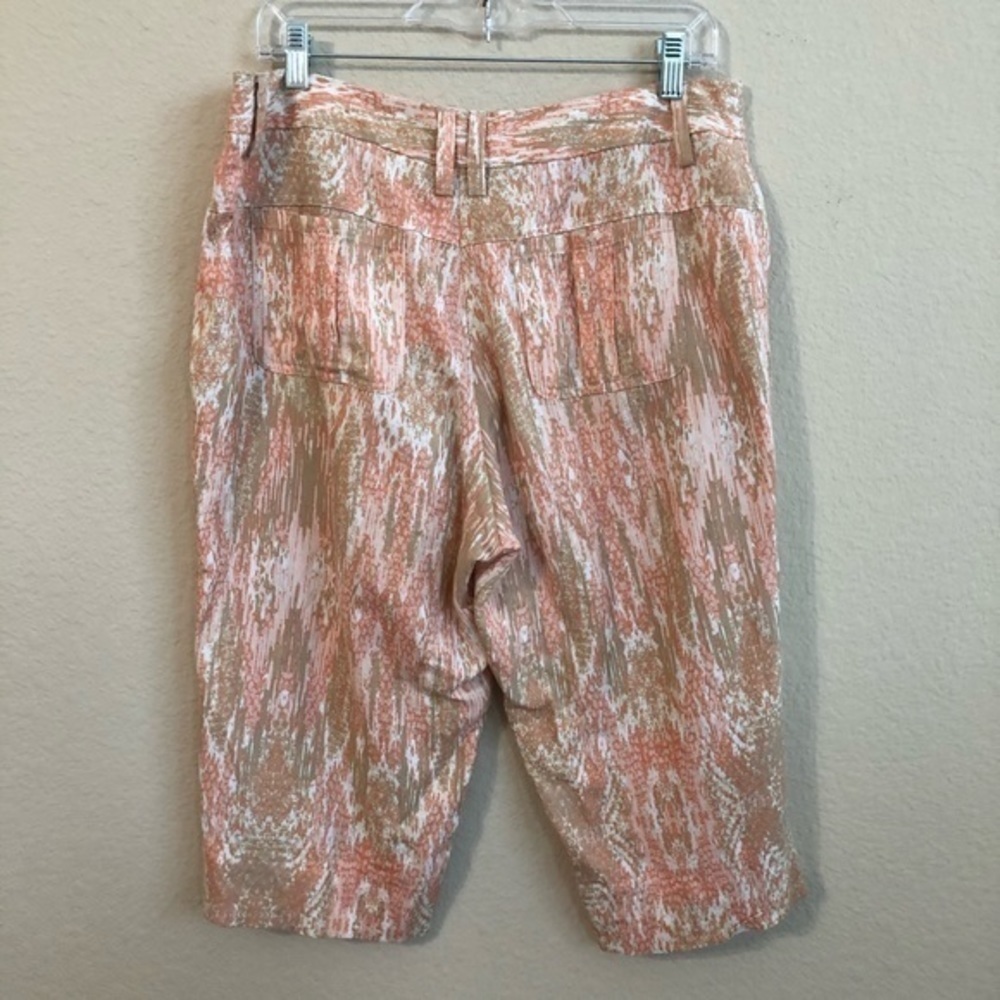 Colored Capri Pants Ruby Rd. Multicolored Cropped - Picture 3 of 4
